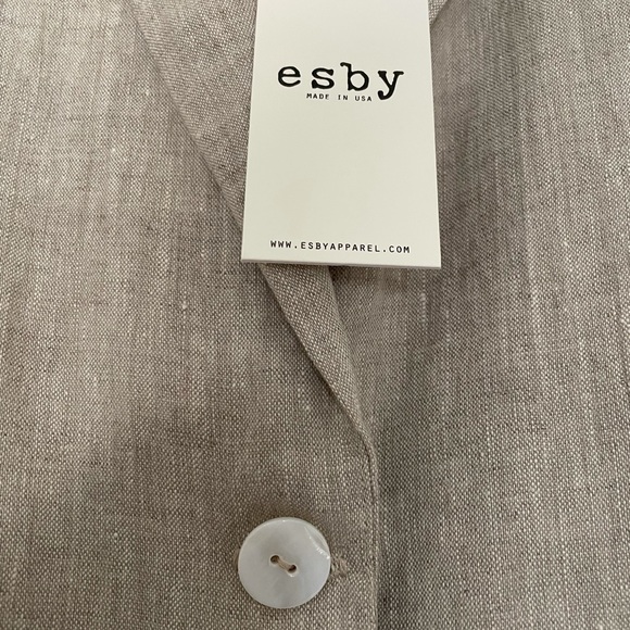 Esby Simone Linen Jacket - Tanstone - Picture 7 of 10